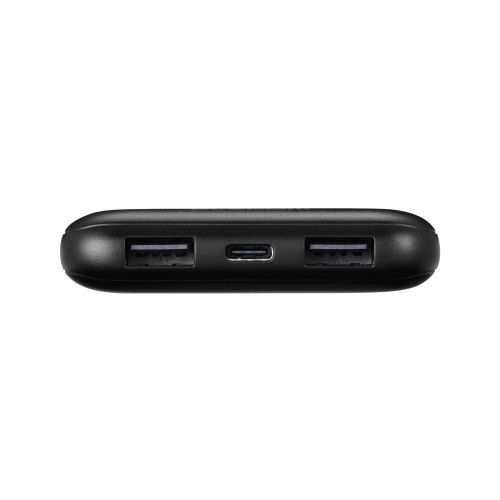 モバイルバッテリー/リチウムイオン電池/15W/10000mAh/USB-C×1/USB-A×2/microB×1/ブラック