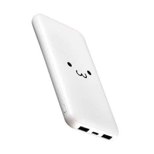 モバイルバッテリー/リチウムイオン電池/15W/10000mAh/USB-C×1/USB-A×2/microB×1/しろちゃん