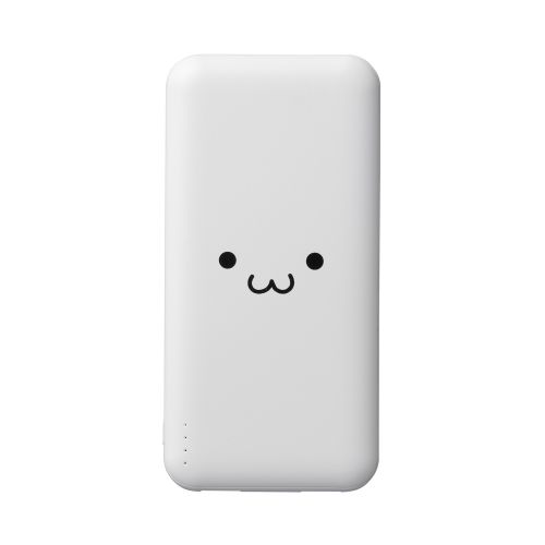 モバイルバッテリー/リチウムイオン電池/15W/10000mAh/USB-C×1/USB-A×2/microB×1/しろちゃん
