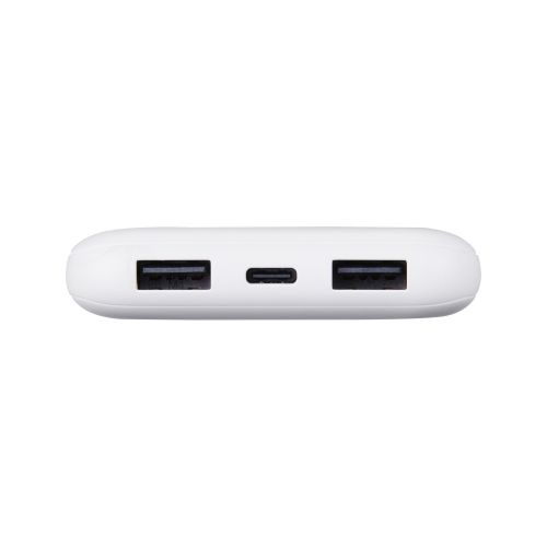 モバイルバッテリー/リチウムイオン電池/15W/10000mAh/USB-C×1/USB-A×2/microB×1/ホワイト