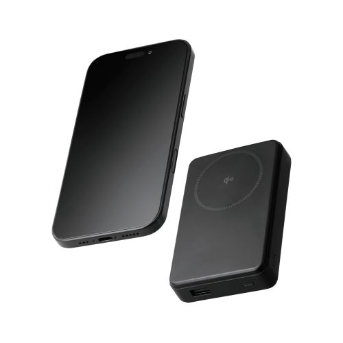モバイルバッテリー/リチウムイオン電池/Qi2対応ワイヤレス充電器/10000mAh/20W/USB-C入出力×1/UAB-A×1/ブラック
