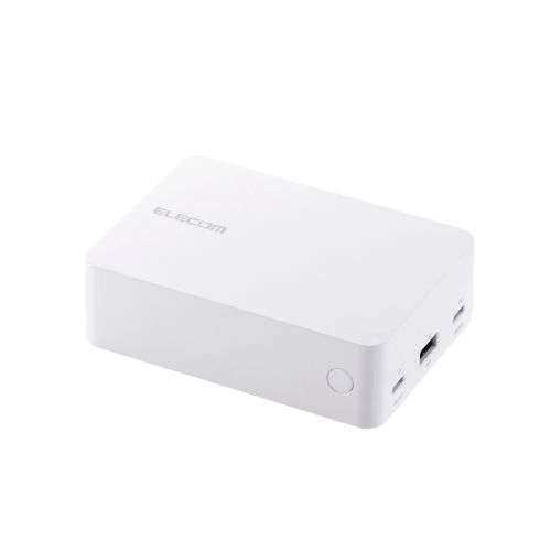 モバイルバッテリー/リチウムイオン電池/20000mAh/67W/USB-C入出力×2/USB-A×1/残量表示/ホワイト