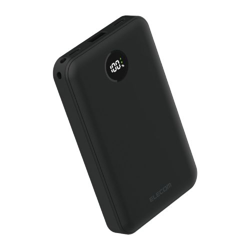 モバイルバッテリー/リチウムイオン電池/残量表示/22.5W/10000mAh/USB-C×2/USB-A×1/ブラック