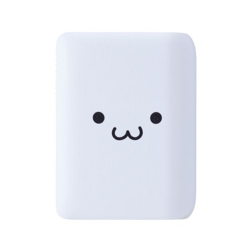 モバイルバッテリー/リチウムイオン電池/震えるバッテリー/20W/10000mAh/USB-C×1/USB-A/ユニバーサルデザイン/しろちゃん