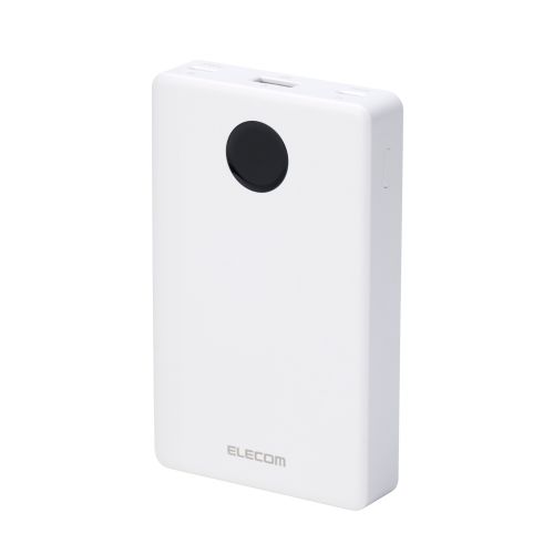 モバイルバッテリー/半固体Li電池/残量表示/35W/10000mAh/USB-C×2/USB-A/ホワイト