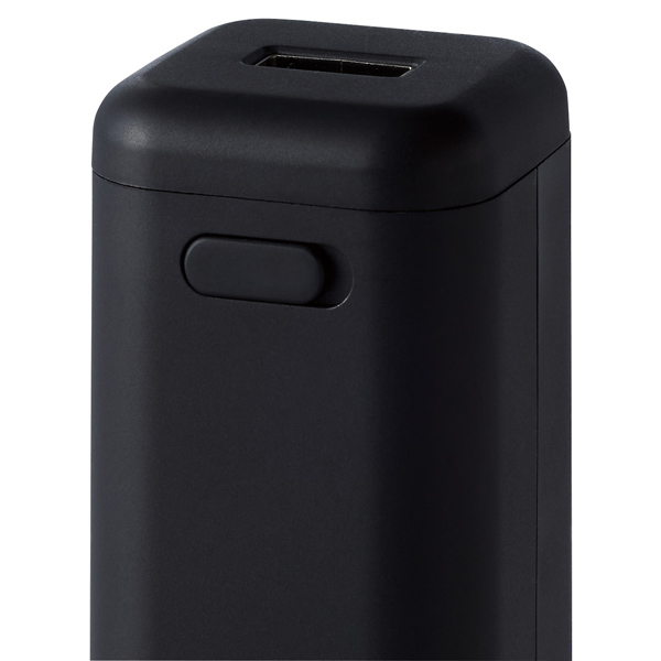 モバイルバッテリー/乾電池式/USB-A 1ポート/単3電池4本付属/ブラック