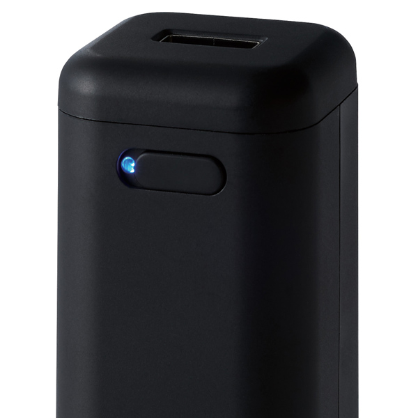 モバイルバッテリー/乾電池式/USB-A 1ポート/単3電池4本付属/ブラック