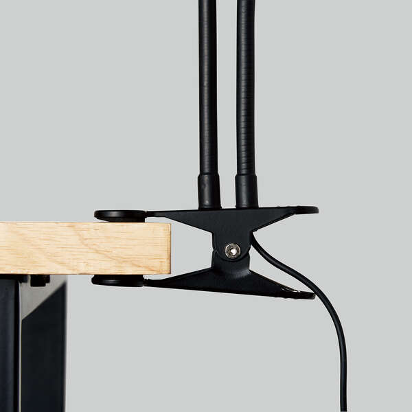 LEDリングライト/16cm/クリップスタンド/3色モード/10段階調光/USB給電/ブラック