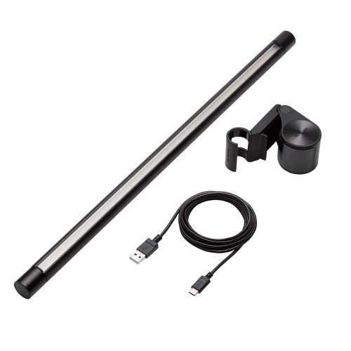 モニター掛け式LEDライト/無段階調節/8.5W/約250～920lm/ブラック