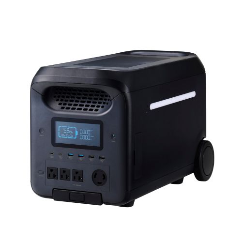 ポータブル電源/2560Wh/AC定格出力2500W/AC×4/USB-C×2/USB-A×4/シガーソケット/アンダーソン/ブラック