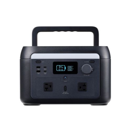 ポータブル電源/512Wh/AC定格出力600W/AC×2/USB-C×2/USB-A×2/シガーソケット/ブラック