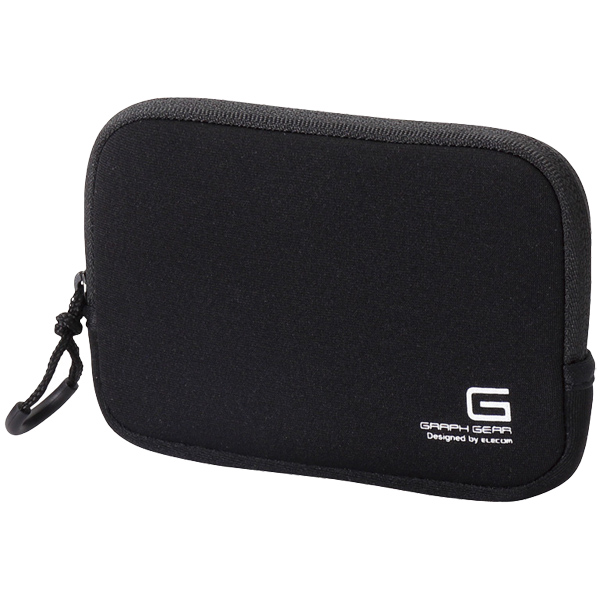 デジカメケース/ネオプレン/Sサイズ/ストラップ無し/ブラック