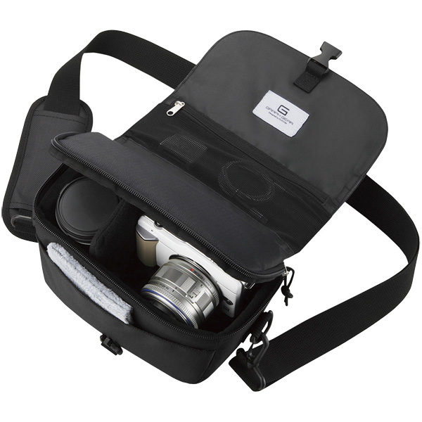 ミラーレス一眼カメラバッグ/2WAY/ブラック