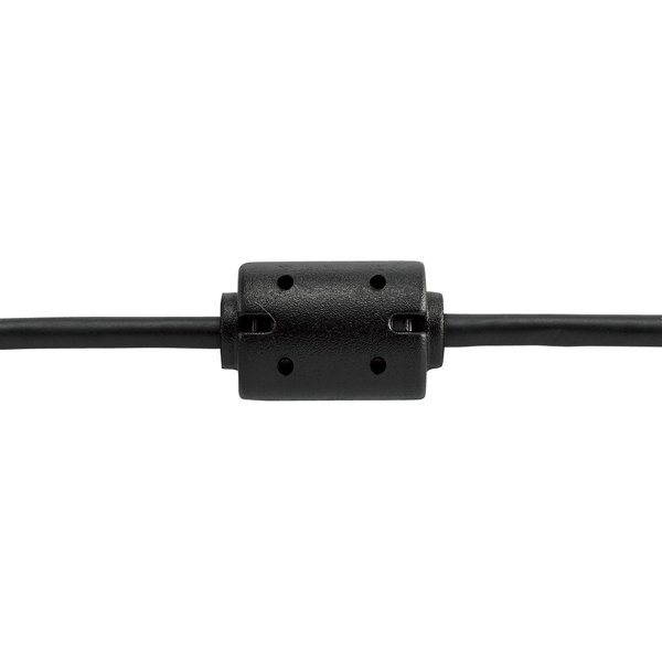 デジカメ用USBケーブル/平型mini8ピン/フェライトコア/1.5m/ブラック