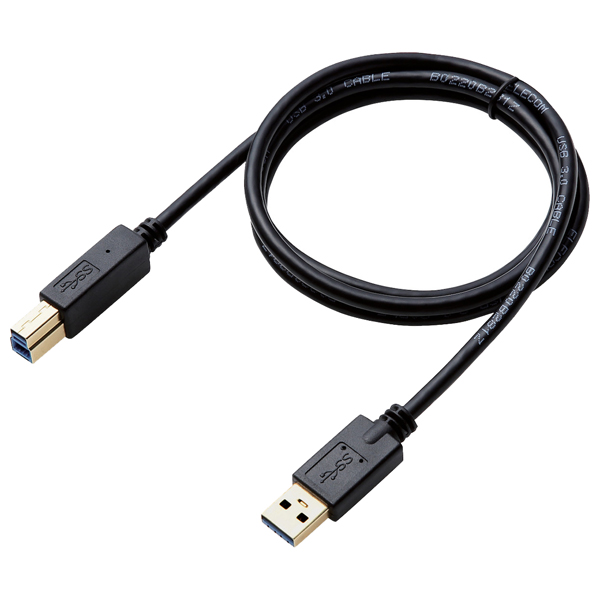 USB3.0ケーブル/A-Bタイプ/1.0m/ブラック