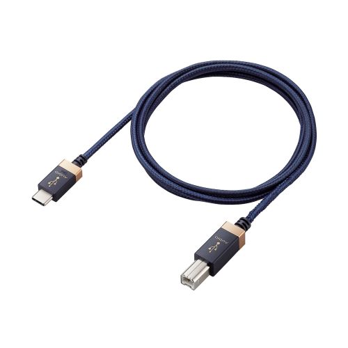 AVケーブル/音楽伝送/USB Type-C to USB2.0 Standard-Bケーブル/USB2.0/1.0m/ネイビー
