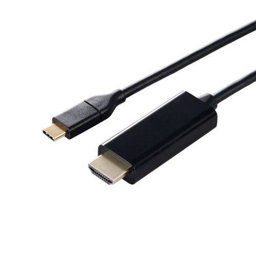 映像変換ケーブル/USB Type-C-HDMI/ミラーリング対応/60Hz/2.0m/ブラック