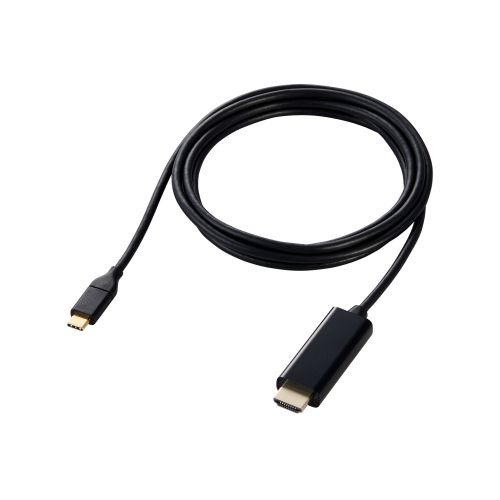 映像変換ケーブル/USB Type-C-HDMI/ミラーリング対応/60Hz/2.0m/ブラック