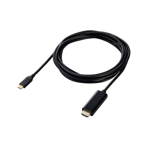 映像変換ケーブル/USB Type-C-HDMI/ミラーリング対応/60Hz/3.0m/ブラック