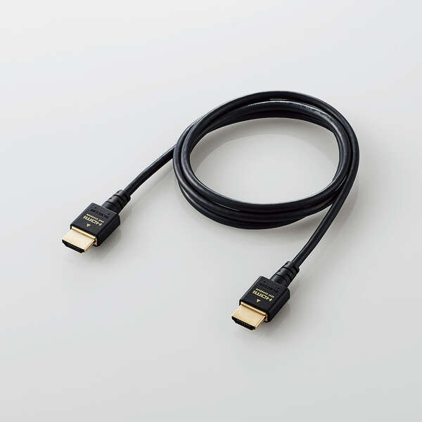 HDMIケーブル/HDMI2.1/ウルトラハイスピード/スリム/1.0m/ブラック