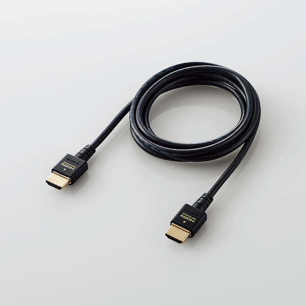 HDMIケーブル/HDMI2.1/ウルトラハイスピード/スリム/1.5m/ブラック