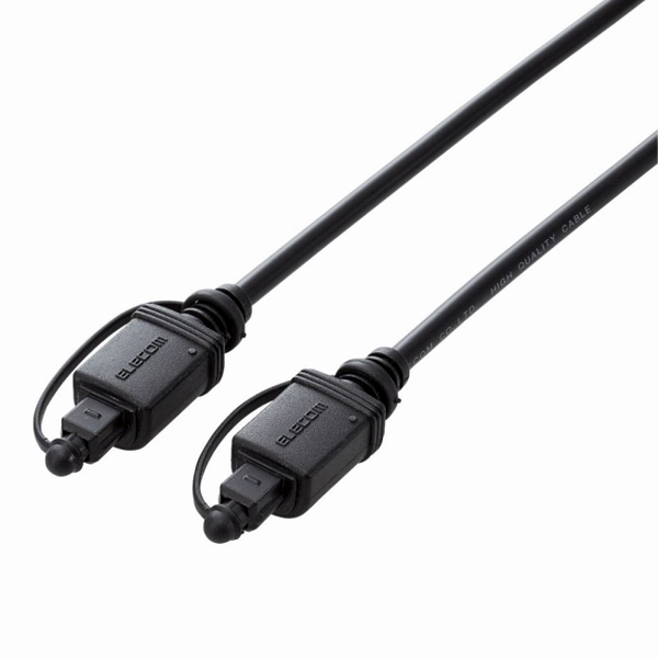 光デジタルオーディオケーブル/2.0m/ブラック