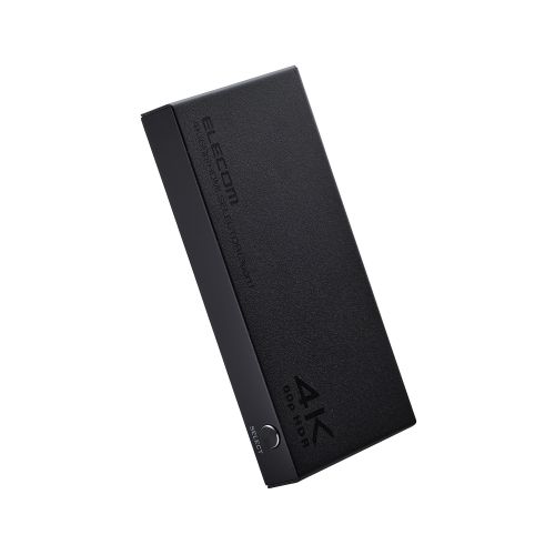 HDMI切替器/4K60Hz対応/4ポート/3入力(HDMI)+1出力(HDMI)/メタル筐体/ブラック