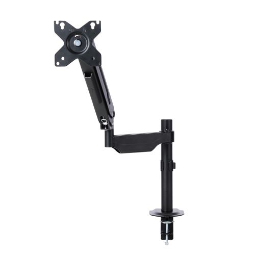 モニターアーム/ディスプレイアーム/シングルアーム/ショート/ガス式/支柱/ブラック