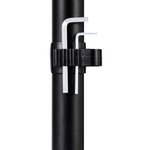 モニターアーム/ディスプレイアーム/シングルアーム/ショート/ガス式/支柱/ブラック