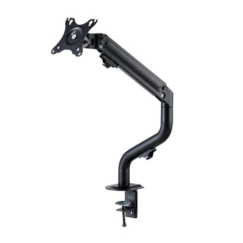 モニターアーム/ディスプレイアーム/シングルアーム/ロング/スプリング式/ブラック