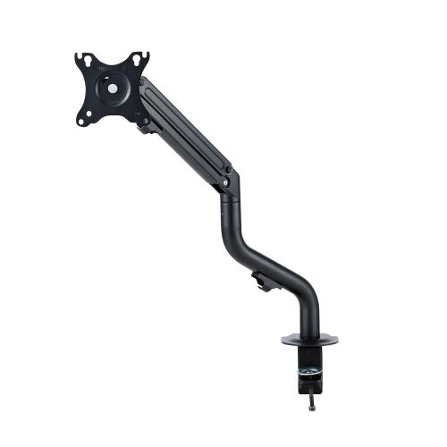 モニターアーム/ディスプレイアーム/シングルアーム/ロング/スプリング式/ブラック