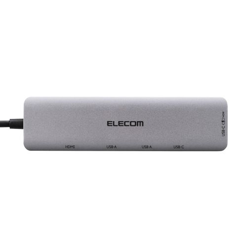 Type-Cドッキングステーション/USB PD(140W)対応/USB-A×3/USB-C×2/HDMI(4K60Hz)/シルバー