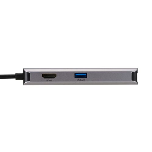 Type-Cドッキングステーション/USB PD対応/USB-A×3/HDMI(4K60Hz)×1/LAN/シルバー