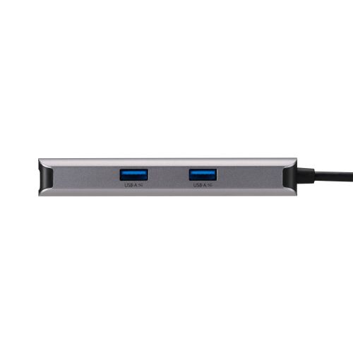 Type-Cドッキングステーション/USB PD対応/USB-A×3/HDMI(4K60Hz)×1/LAN/シルバー