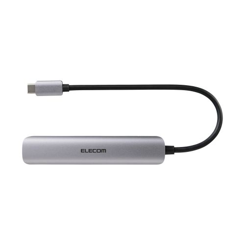 Type-Cドッキングステーション/USB PD対応/USB-A×3/HDMI(4K60Hz)×1/LAN/シルバー