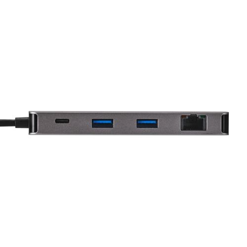 Type-Cドッキングステーション/USB PD(140W)対応/USB-A×2/USB-C×2/HDMI(4K60Hz)/SD+microSD/LAN/シルバー