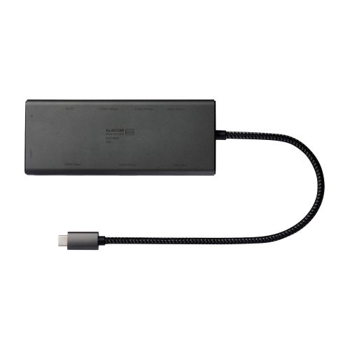 Type-Cドッキングステーション/USB PD対応/USB-A×4/USB-C×2/HDMI(4K60Hz)/SD+microSD/LAN/ブラック