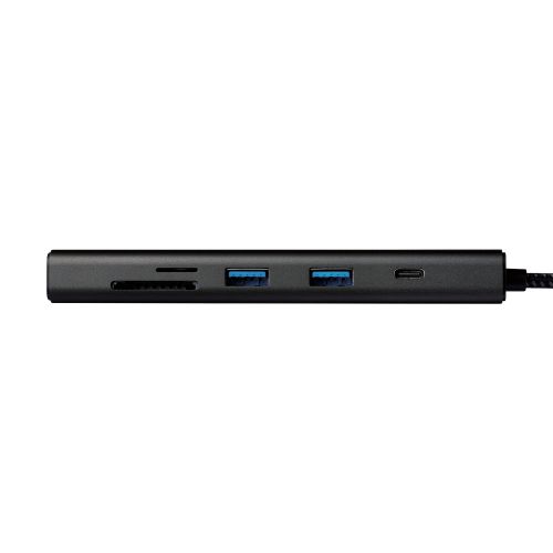 Type-Cドッキングステーション/USB PD対応/USB-A×4/USB-C×2/HDMI(4K60Hz)/SD+microSD/LAN/ブラック