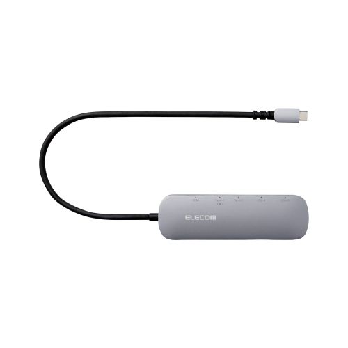 Type-C ドッキングステーション/アルミボディ/固定用スタンド付き/USB-A×2/HDMI×1/USB-C×2/シルバー