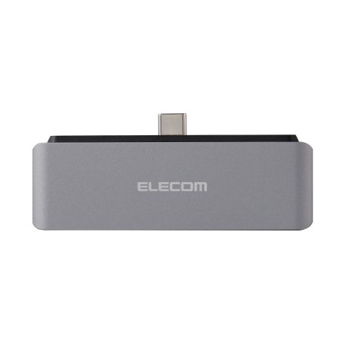 USB Type-C直挿しドッキングステーション/USB PD対応/充電用Type-C×1/USB-A×1/HDMI×1/オーディオ×1/サポート要アタッチメント付き/シルバー