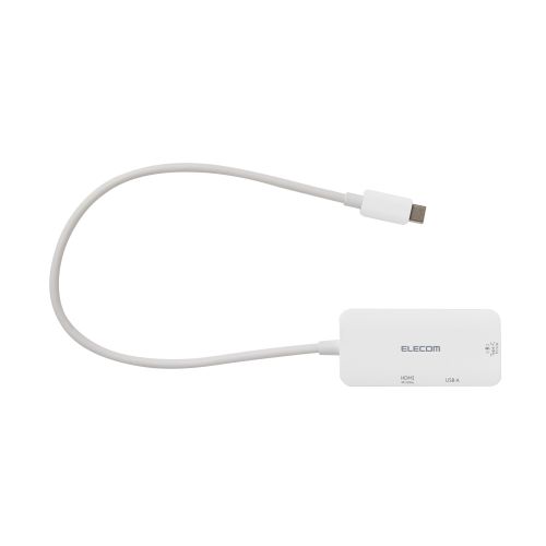 Type-C ドッキングステーション/USB-C×1/USB-A×1/HDMI×1/ホワイト