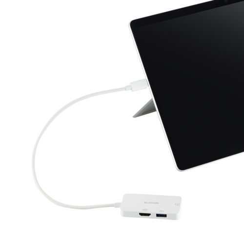 Type-C ドッキングステーション/USB-C×1/USB-A×1/HDMI×1/ホワイト