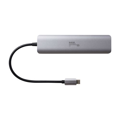 Type-Cドッキングステーション/USB PD対応/USB-A×2/USB-C×2/HDMI(4K60Hz)×2/シルバー