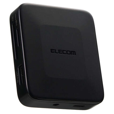 Type-C ドッキングステーション/磁石付き/USB-A×1/HDMI×1/USB-C×2/SD+microSDカードスロット/音声ジャック/ブラック