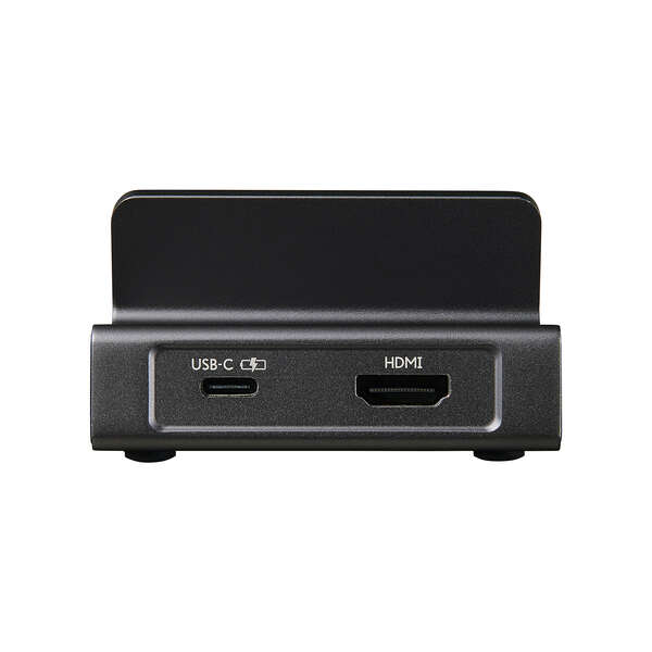 Type-Cドッキングステーション/スマホスタンド型/USB-A×2/USB-C×1/HDMI(4K60Hz)/SD+microSD/グレー