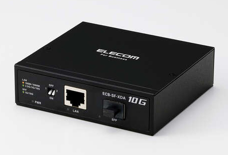 法人専用/10G光メディアコンバーター/SFP+スロット搭載/3年保証