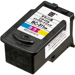 エコリカ リサイクルインク/キヤノン BC-311対応/カラー
