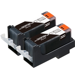 エコリカ リサイクルインクカートリッジ/キヤノン BCI-320PGBK2P互換