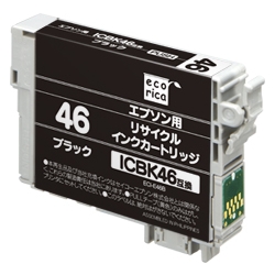 エコリカ リサイクルインクカートリッジ/エプソン/ICBK46対応
