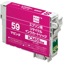 エコリカ リサイクルインクカートリッジ/エプソン ICM59/マゼンタ(顔料)